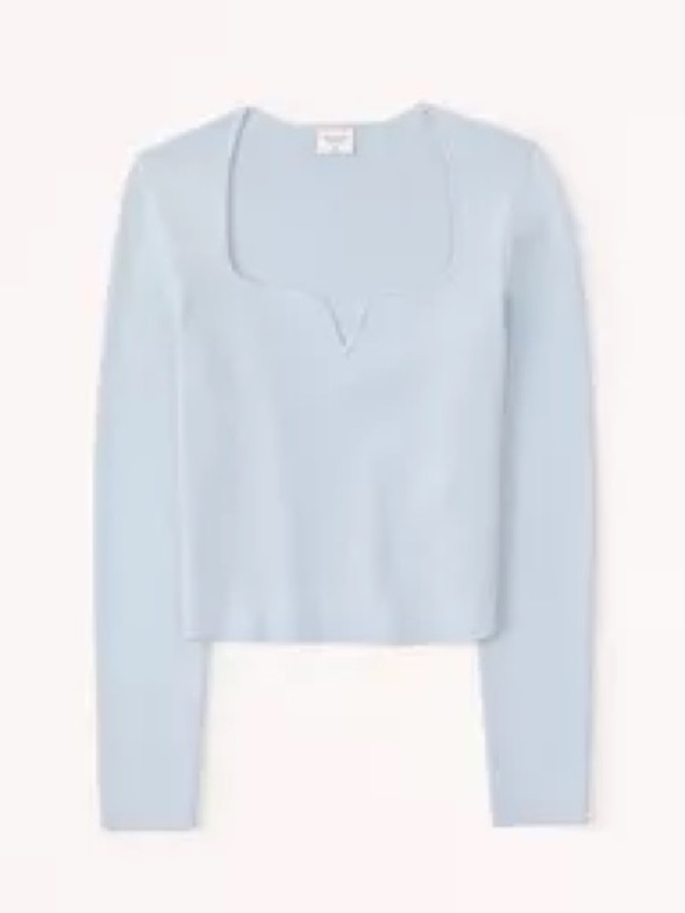 Abercrombie & Fitch Light Blue
Ribbed Sweetheart Neckline
Knit Sweater S